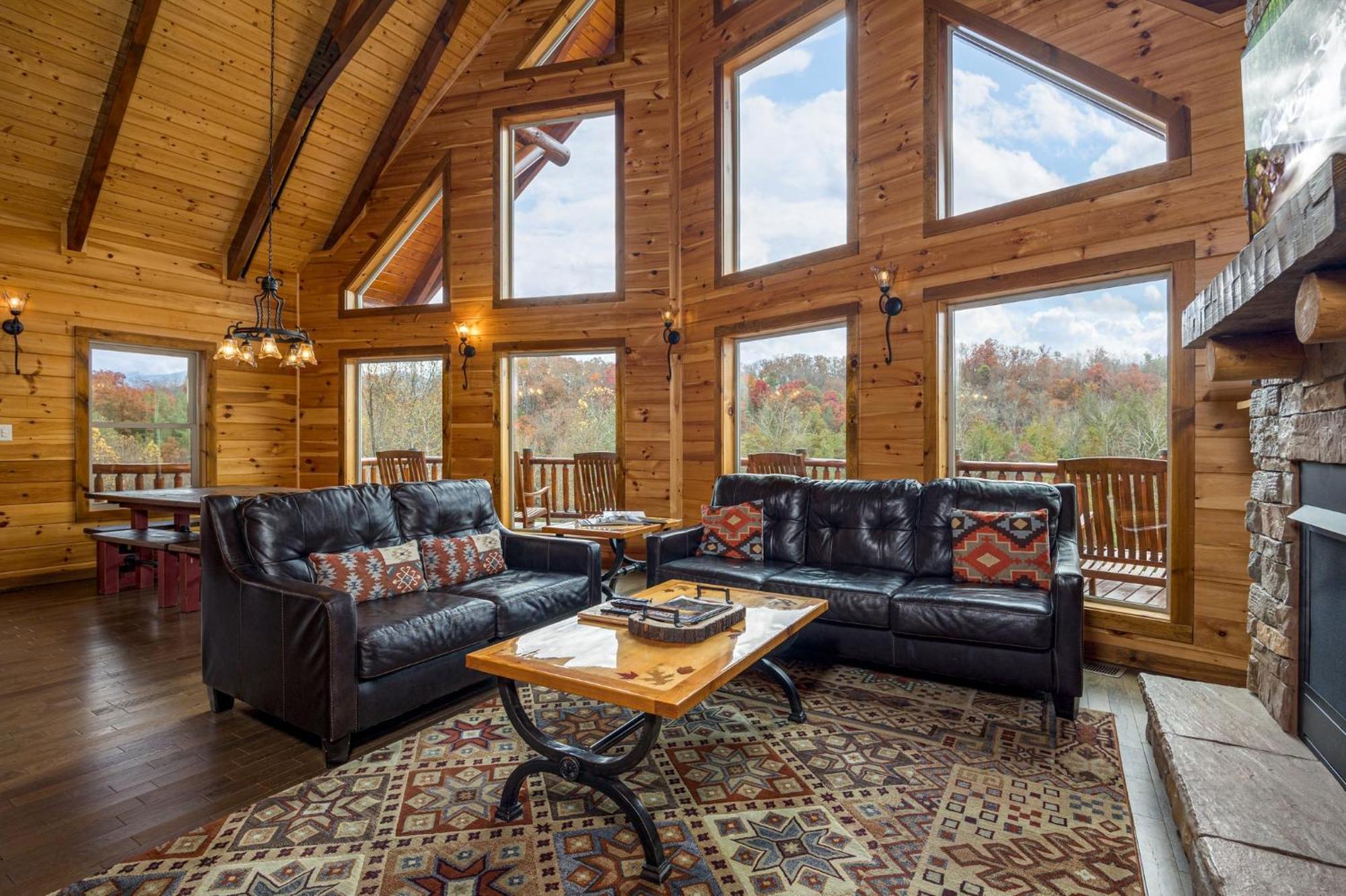 Ridge View Lodge Nature And Mountain View - Hot Tub - Firepit - Yard - Games Gatlinburg Dış mekan fotoğraf